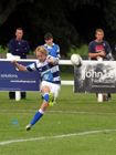 Tynedale's Joel Hodgson kicks a penalty against Blaydon.